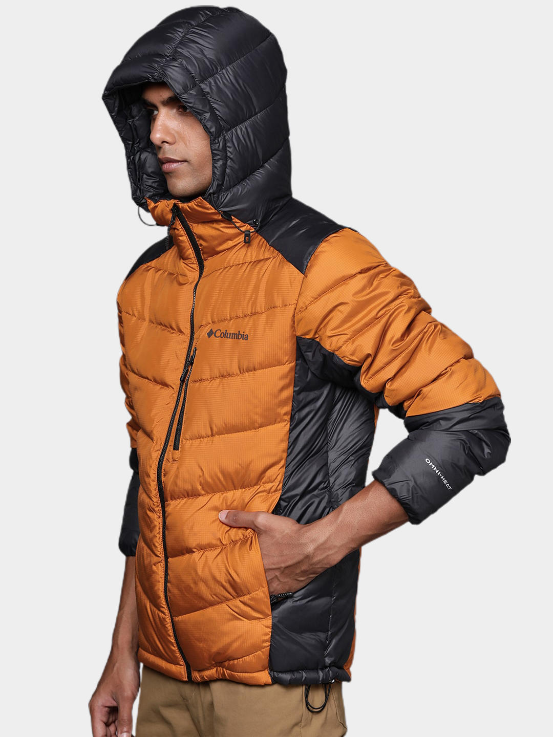 Columbia Men Orange Labyrinth Loop Hooded Jacket