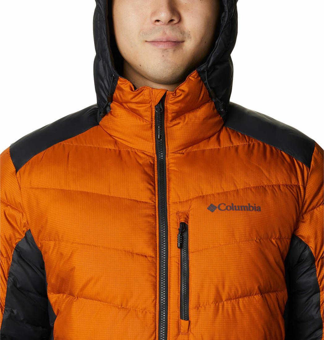 Columbia Men Orange Labyrinth Loop Hooded Jacket