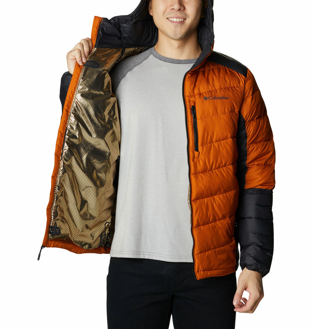 Columbia Men Orange Labyrinth Loop Hooded Jacket