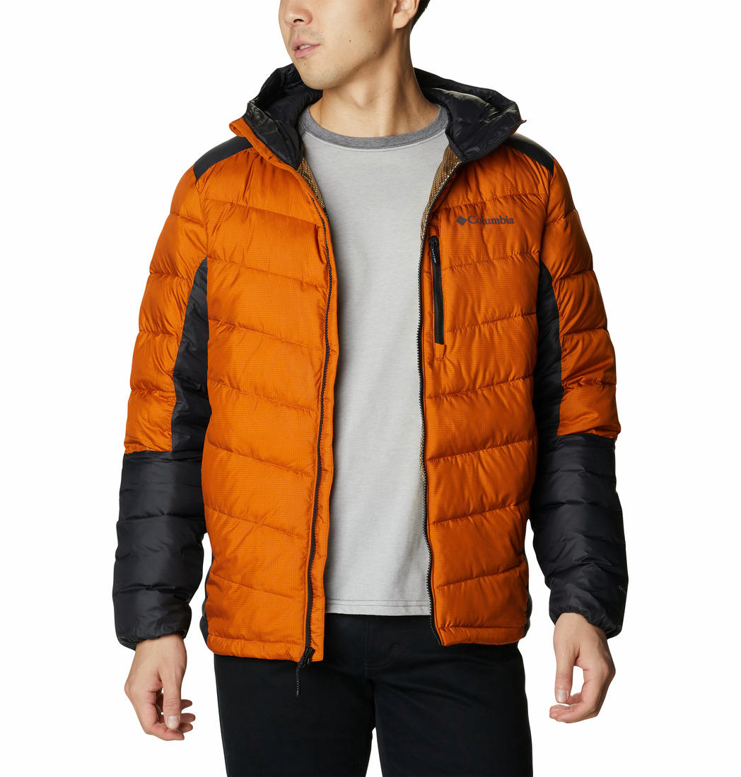 Columbia Men Orange Labyrinth Loop Hooded Jacket