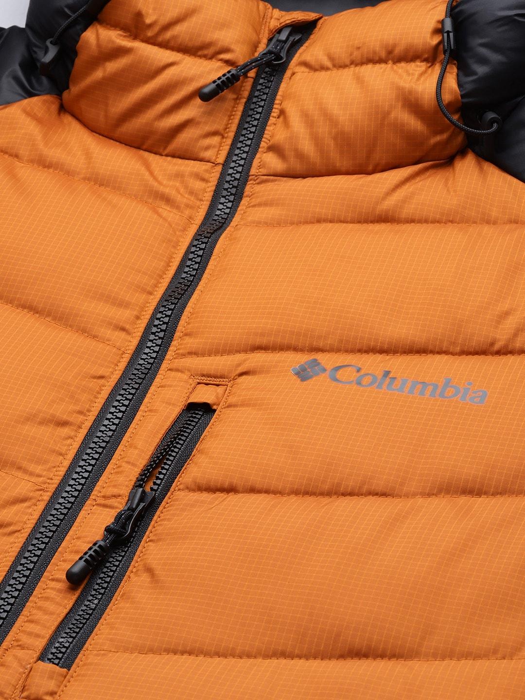 Columbia Men Orange Labyrinth Loop Hooded Jacket