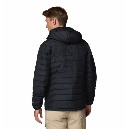 Columbia Men Black Omni-Heat Reflective Powder Lite II Hooded Jacket