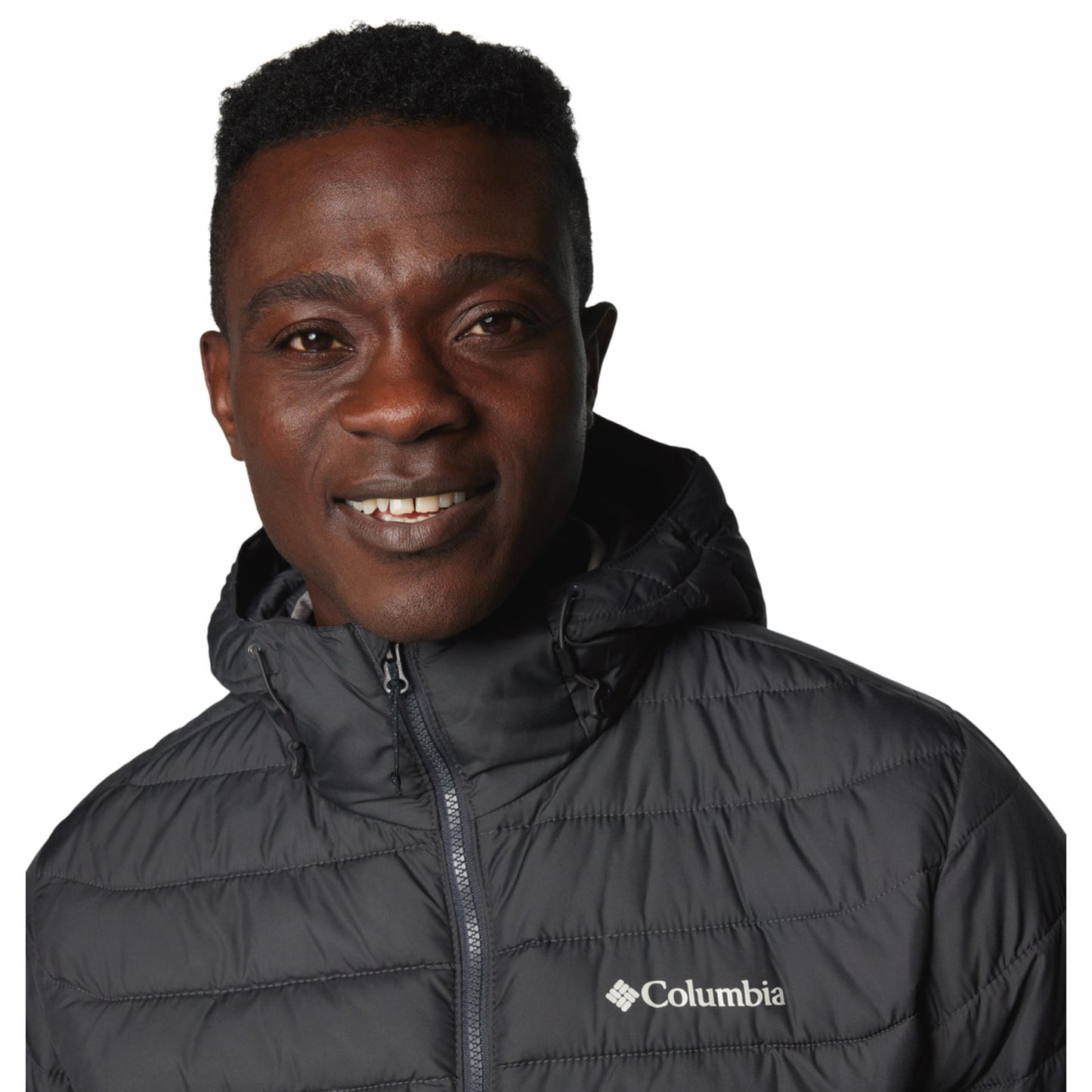 Columbia Men Grey Powder Lite II Hooded Jacket