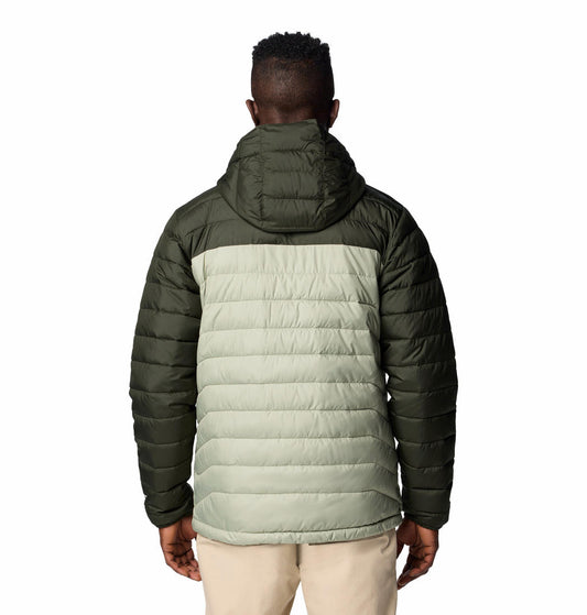 Columbia Mens Green Powder Lite II Hooded Jacket