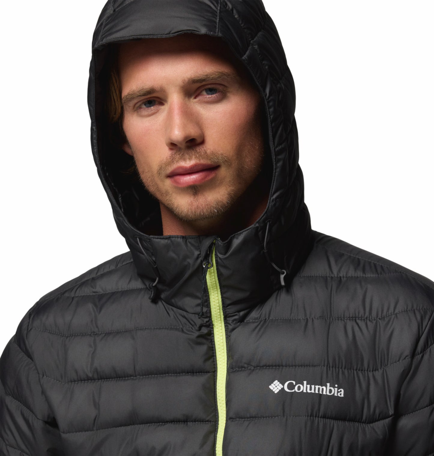Columbia Men Teal OmniHeat Reflective Powder Lite II Down Jacket