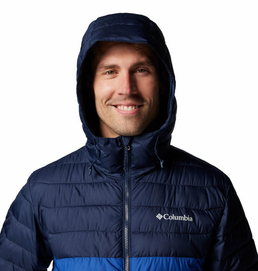 Columbia Mens Blue Powder Lite II Hooded Jacket