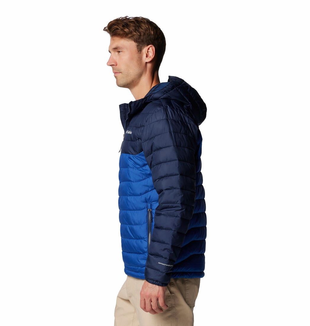 Columbia Mens Blue Powder Lite II Hooded Jacket
