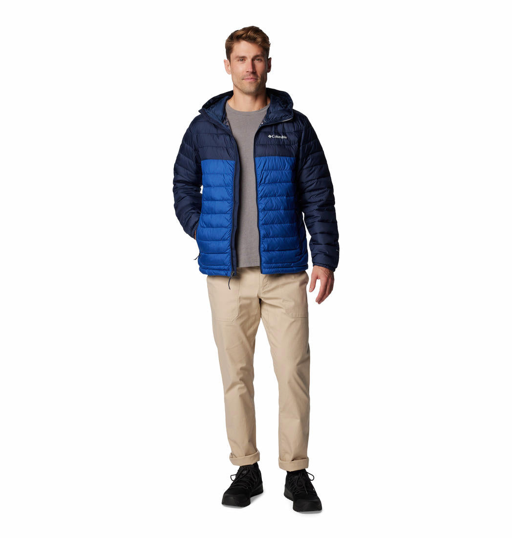 Columbia Mens Blue Powder Lite II Hooded Jacket