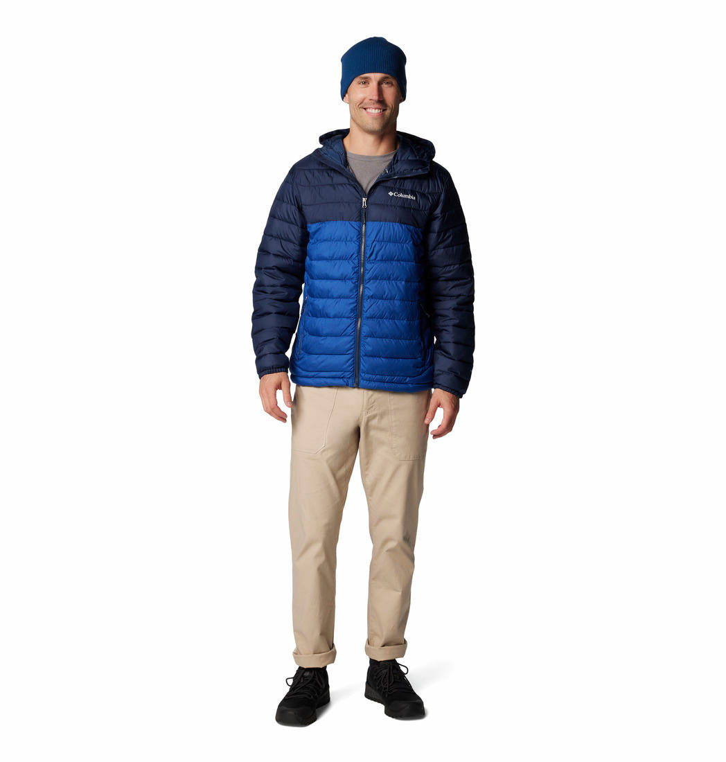 Columbia Mens Blue Powder Lite II Hooded Jacket