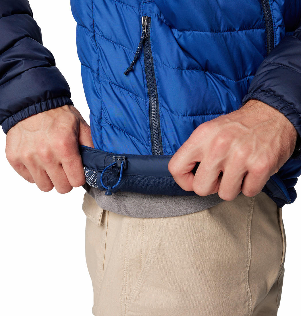 Columbia Mens Blue Powder Lite II Hooded Jacket