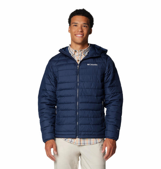 Columbia Mens Blue Powder Lite II Hooded Jacket