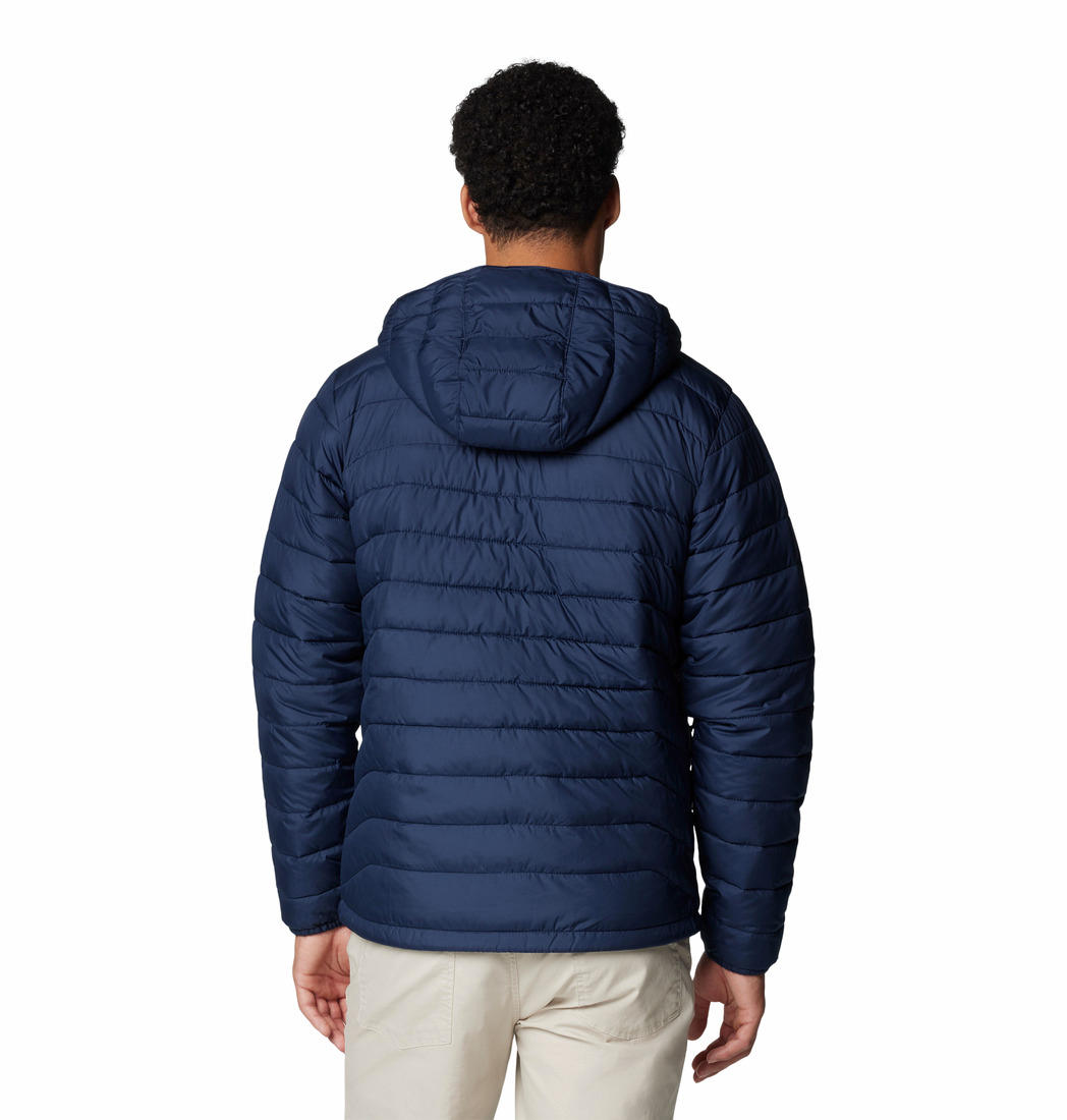 Columbia Mens Blue Powder Lite II Hooded Jacket