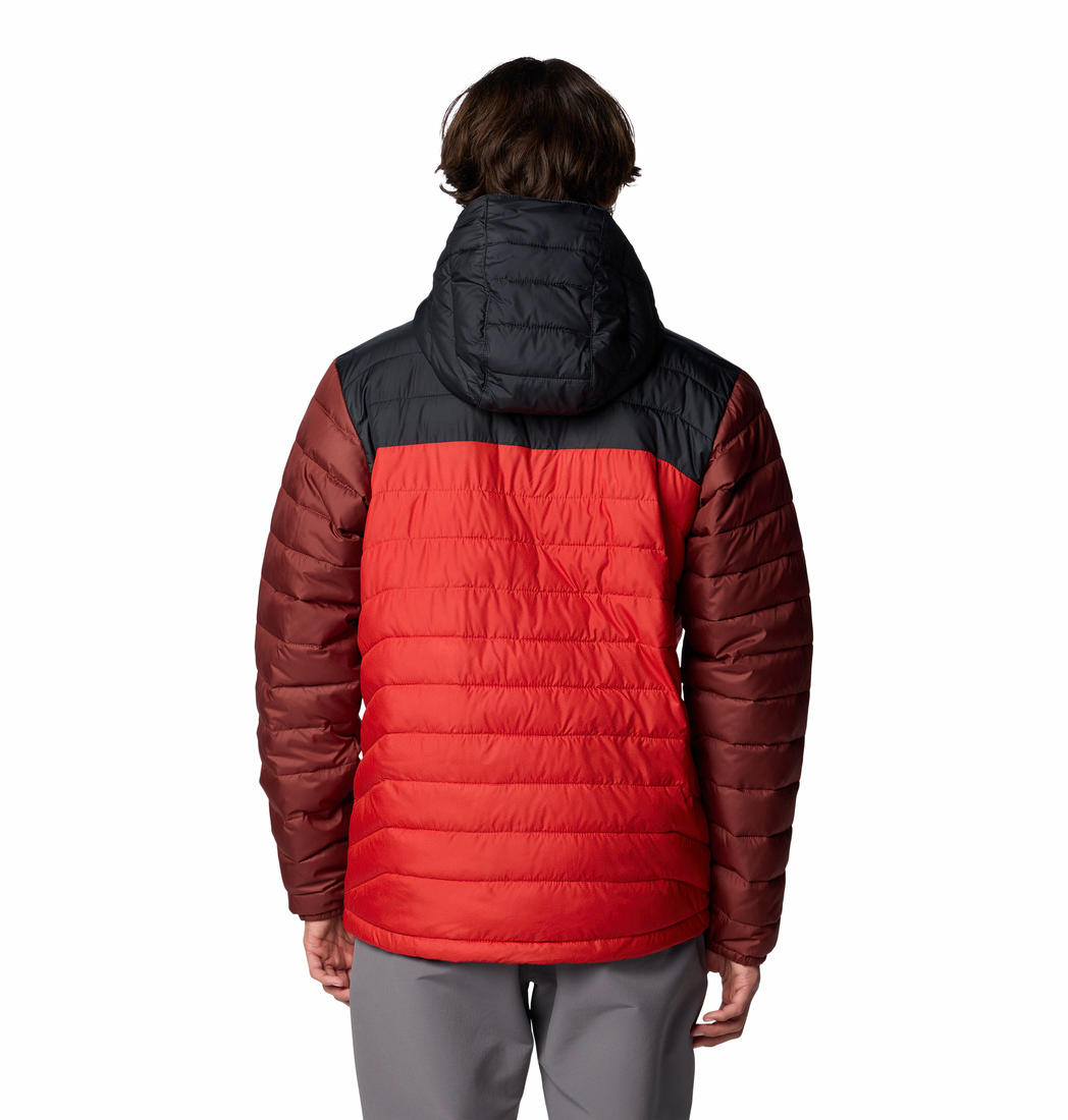 Columbia Mens Red Powder Lite II Hooded Jacket