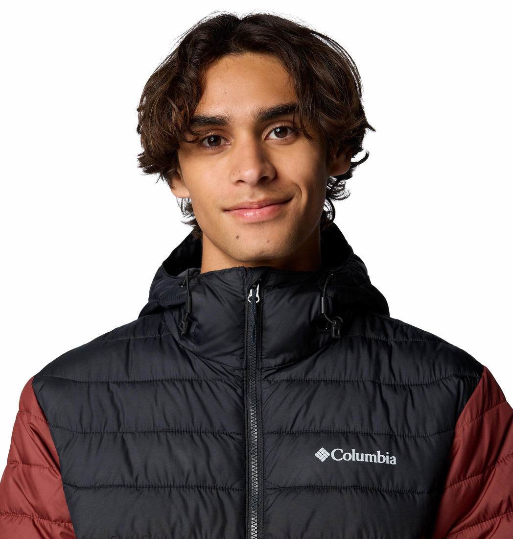 Columbia Mens Red Powder Lite II Hooded Jacket