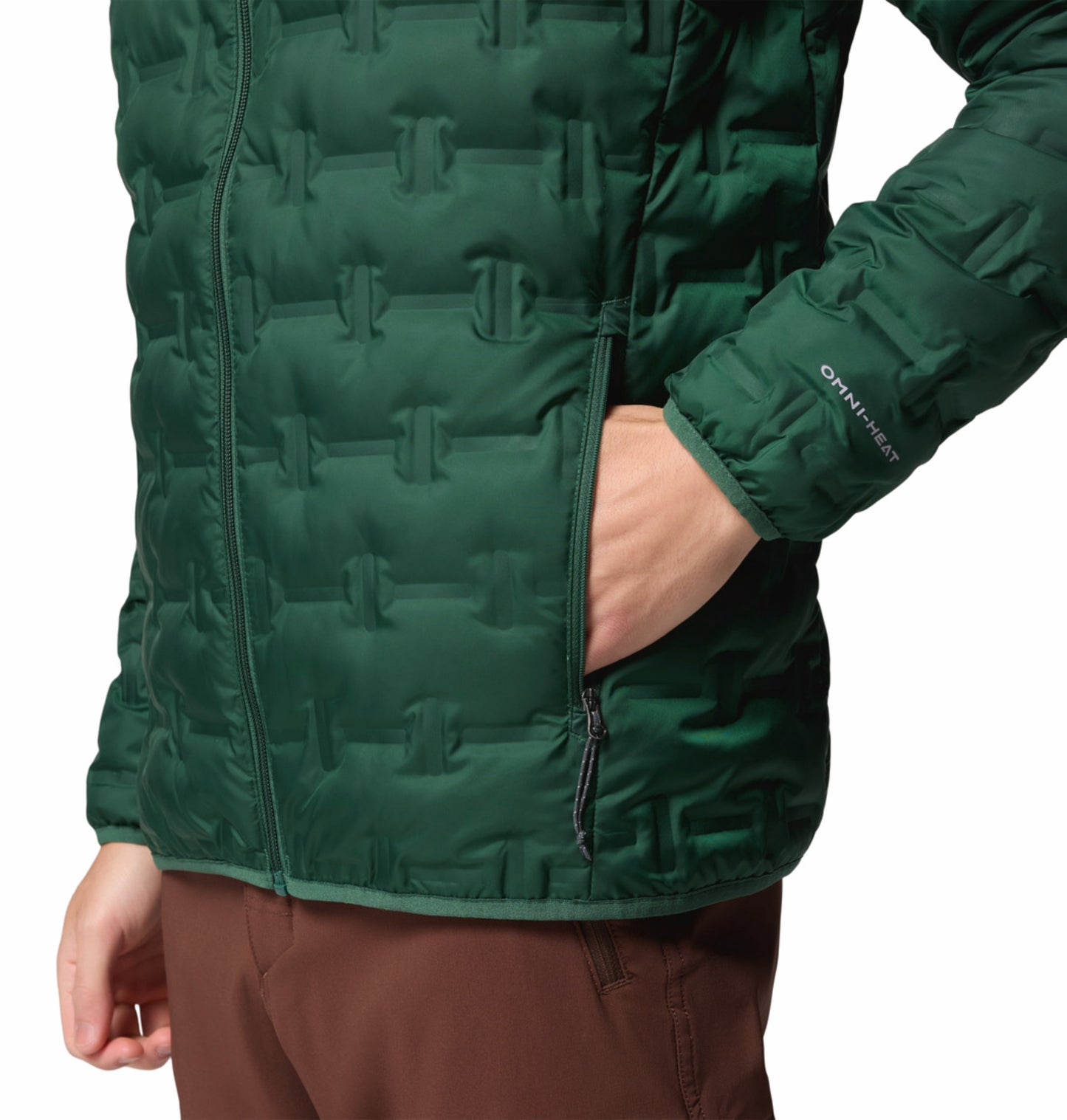 Columbia Men Green HEAT SEAL Delta Ridge II Down Jacket