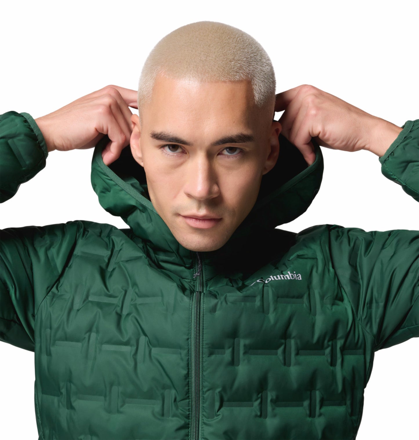 Columbia Men Green HEAT SEAL Delta Ridge II Down Jacket