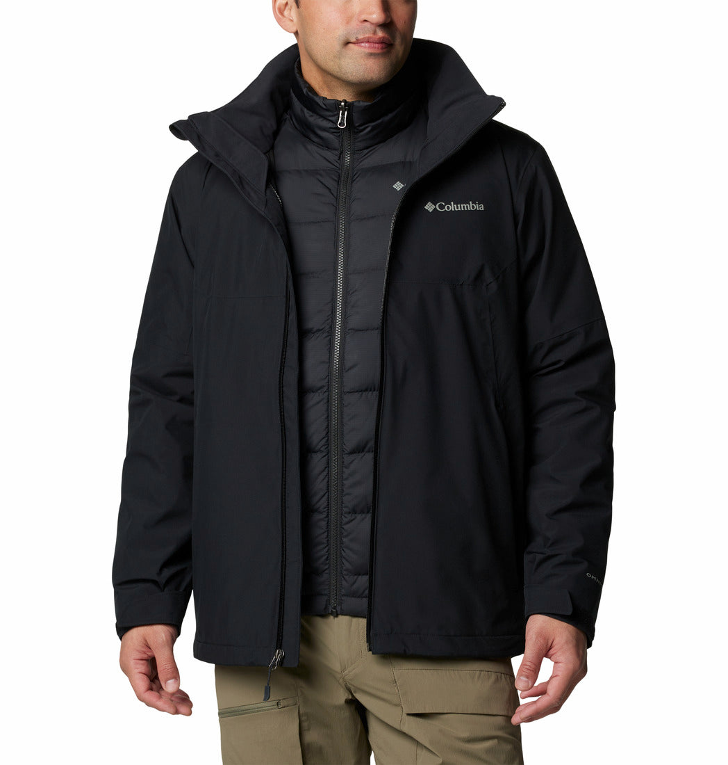 Columbia Men Black Omni-Heat Infinity Cascade Peak Interchangeable Jacket