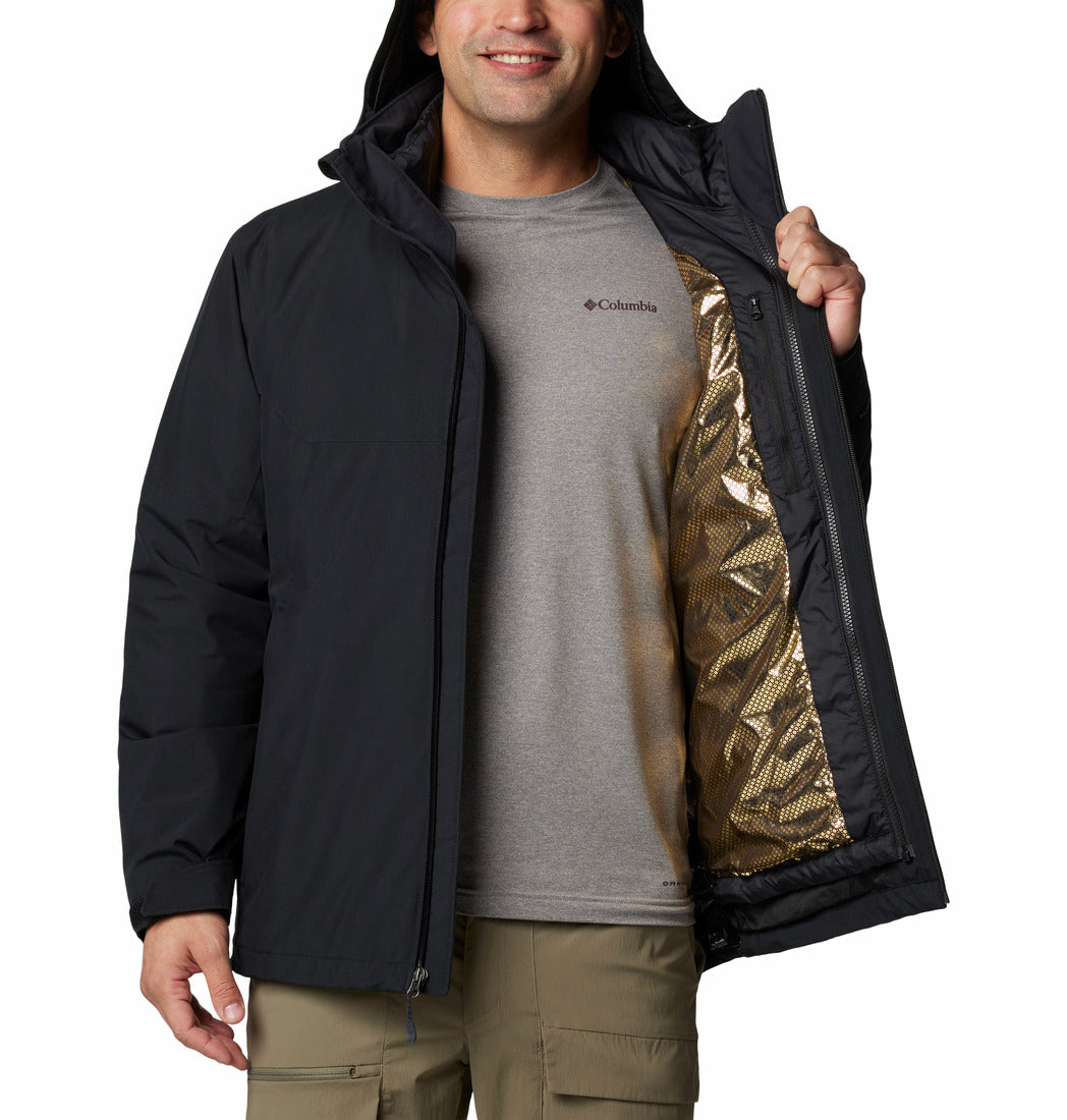 Columbia Men Black Omni-Heat Infinity Cascade Peak Interchangeable Jacket