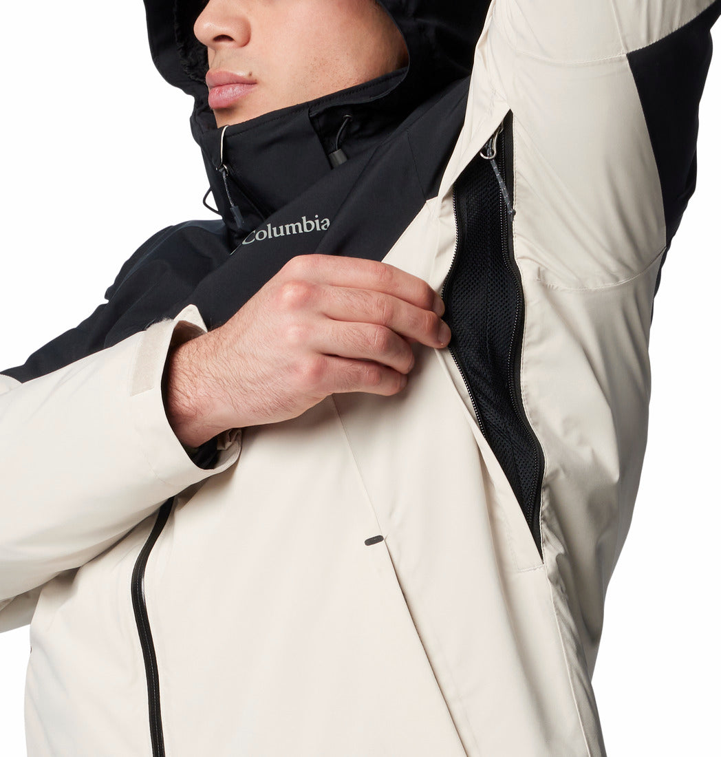 Columbia Men Beige Omni-Heat Infinity Cascade Peak Interchangeable Jacket