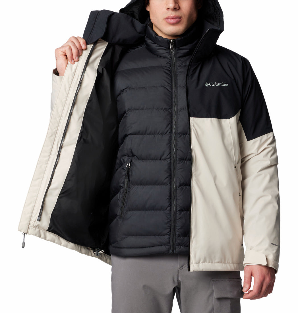 Columbia Men Beige Omni-Heat Infinity Cascade Peak Interchangeable Jacket