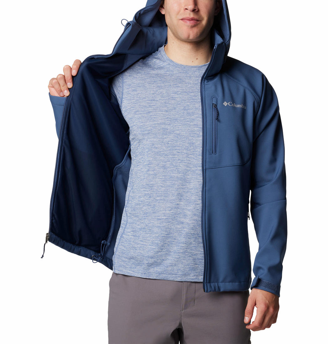 Columbia Men Blue Cascade Ridge III Softshell