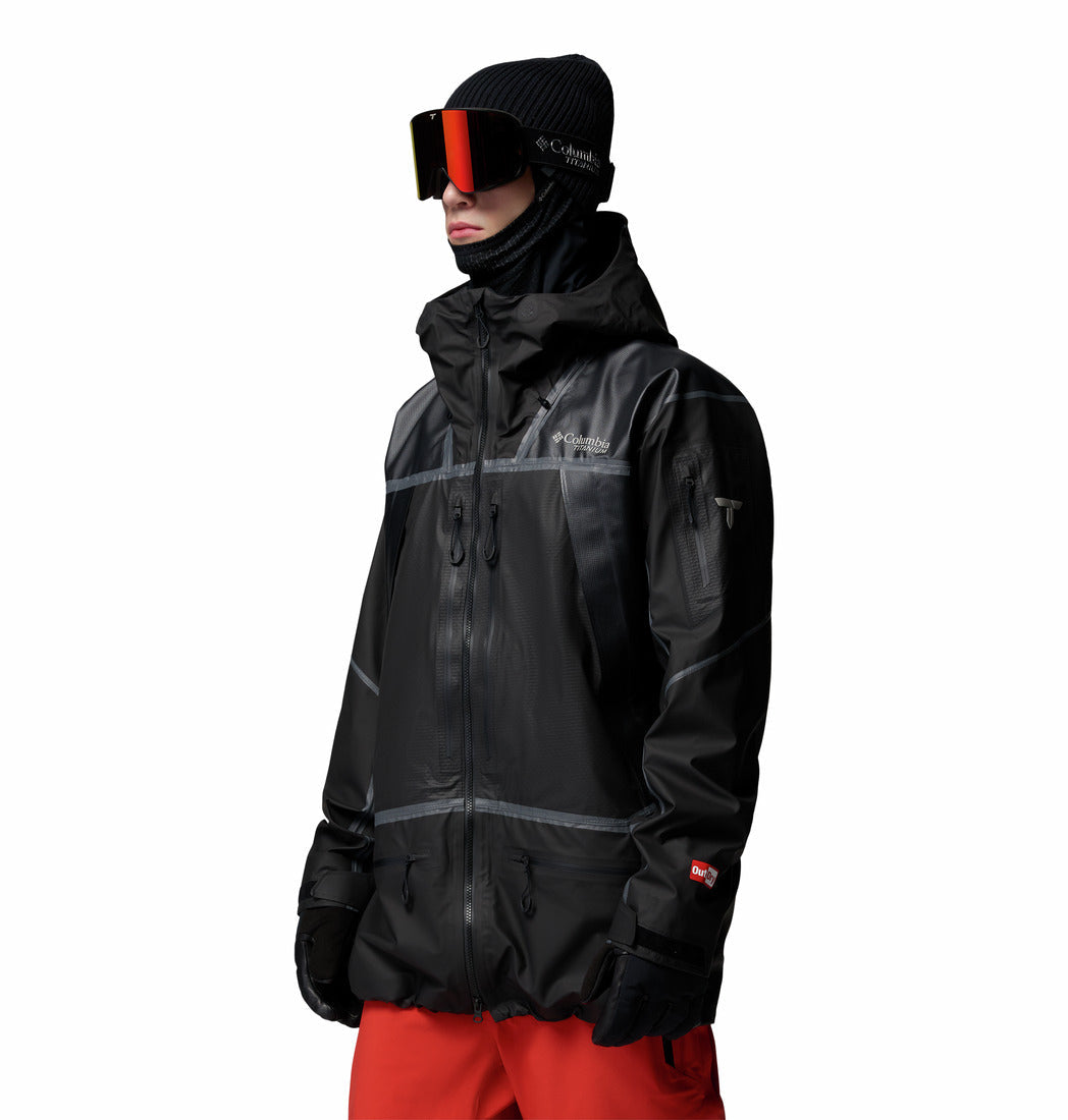 Columbia Men Black OutDry Extreme Citadell Mountain Rain Jacket