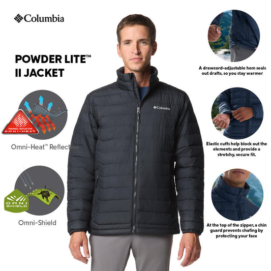 Columbia Mens Black Powder Lite II Jacket