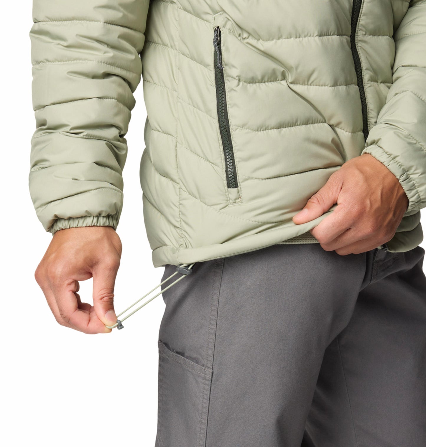Columbia Mens Green Omni-Heat Reflective Powder Lite II Jacket