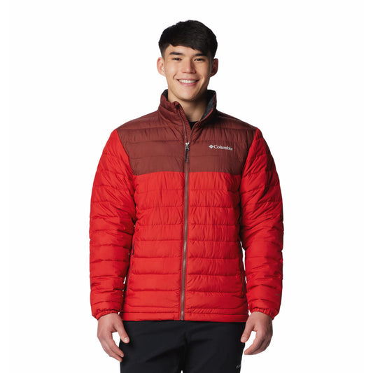Columbia Men Red Omni-Heat Reflective Powder Lite II Jacket