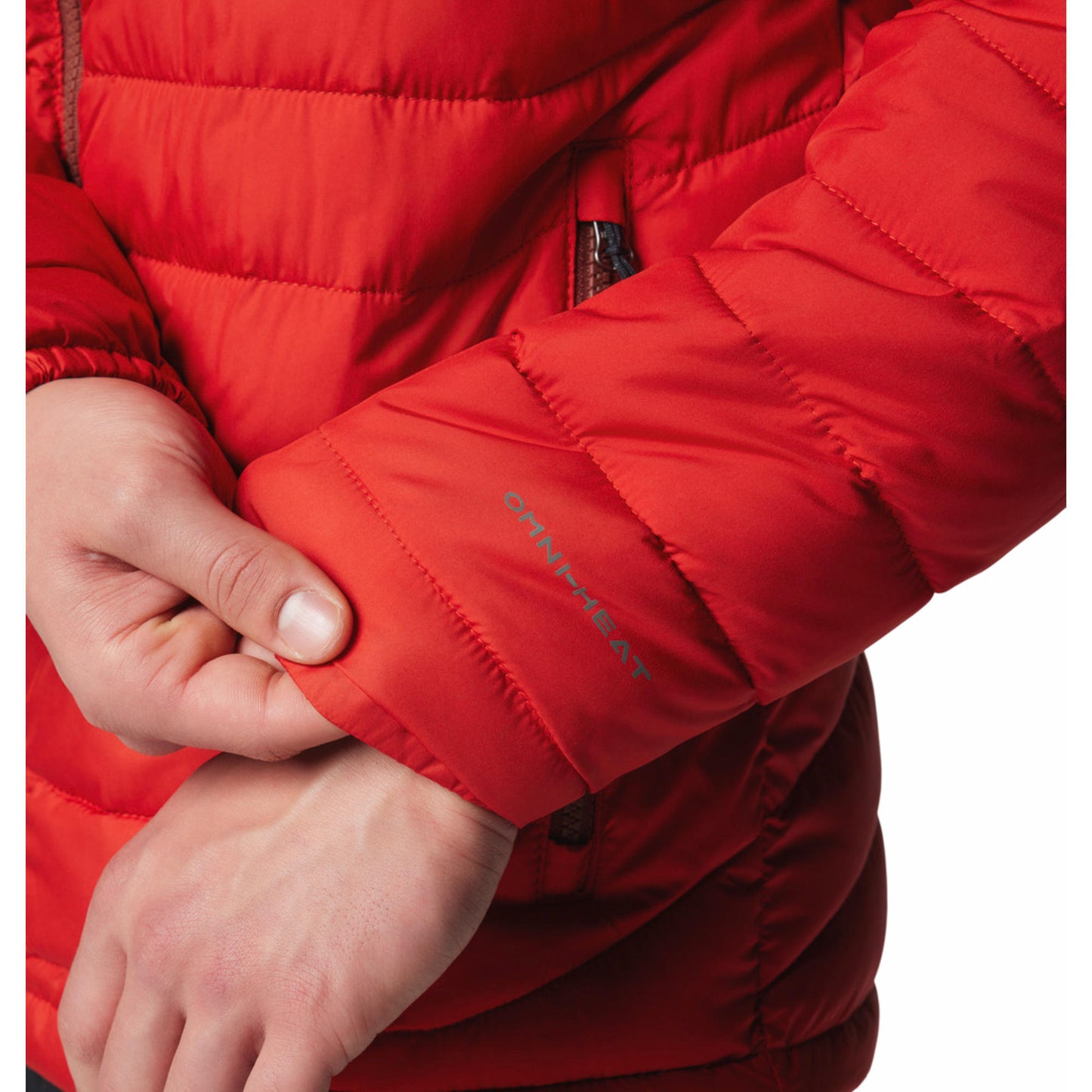 Columbia Men Red Omni-Heat Reflective Powder Lite II Jacket