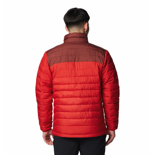 Columbia Men Red Omni-Heat Reflective Powder Lite II Jacket
