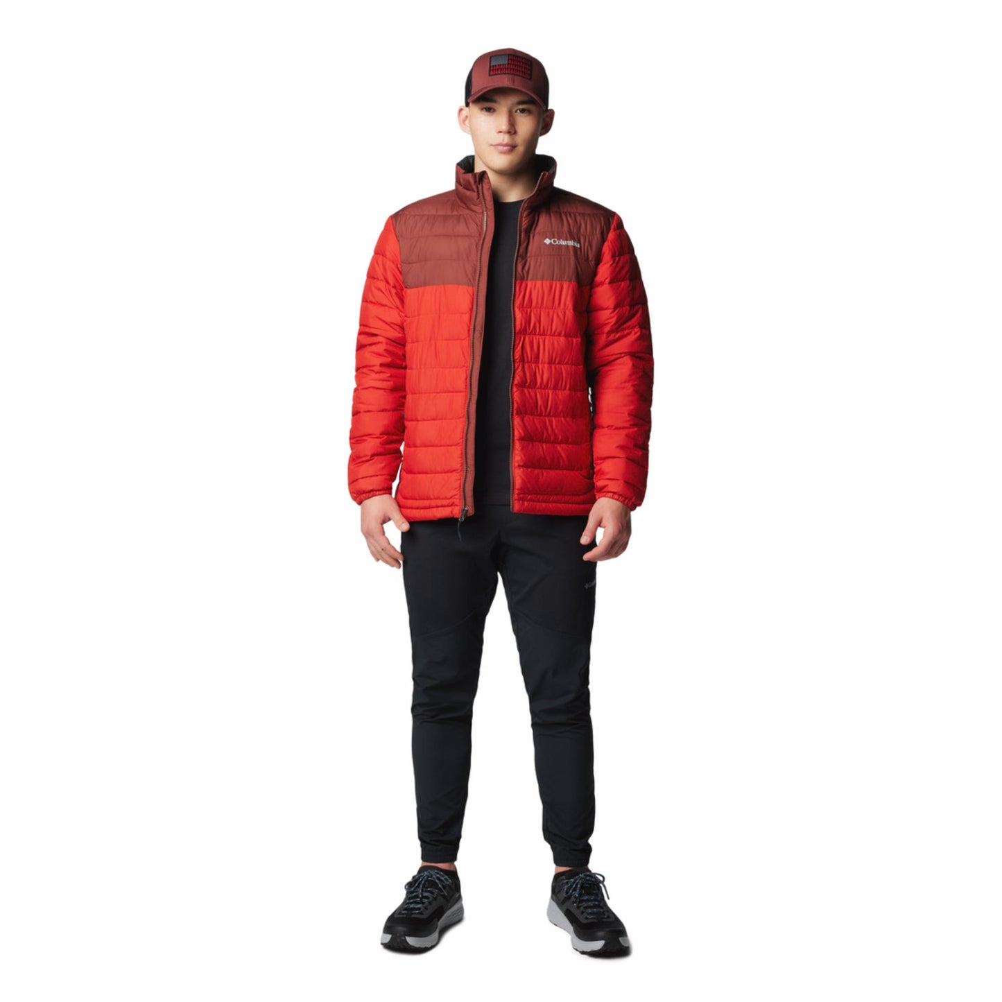 Columbia Men Red Omni-Heat Reflective Powder Lite II Jacket