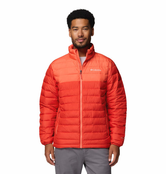 Columbia Men Orange Omni-Heat Powder Lite II Synthetic Down Jacket