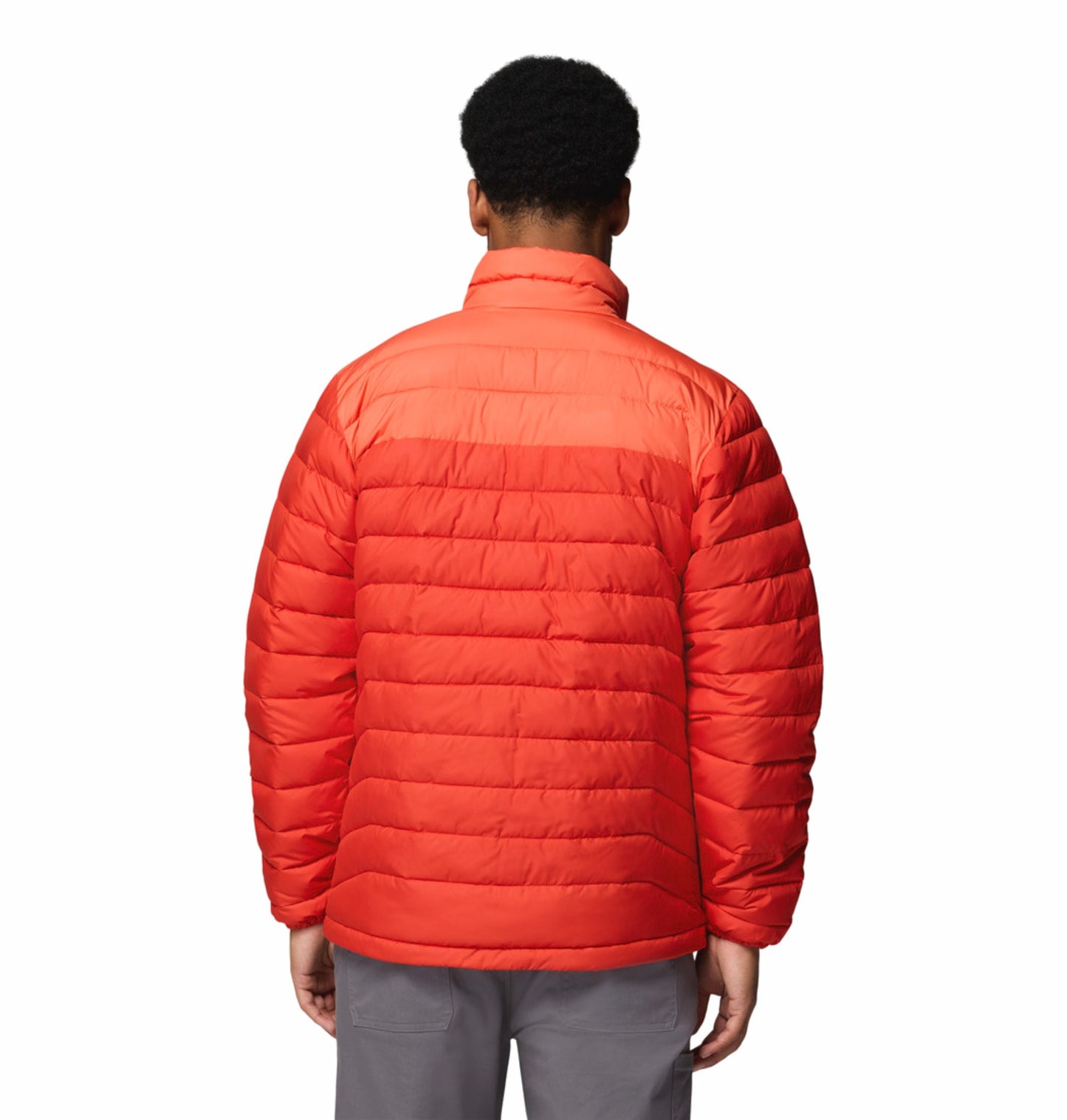 Columbia Men Orange Omni-Heat Powder Lite II Synthetic Down Jacket