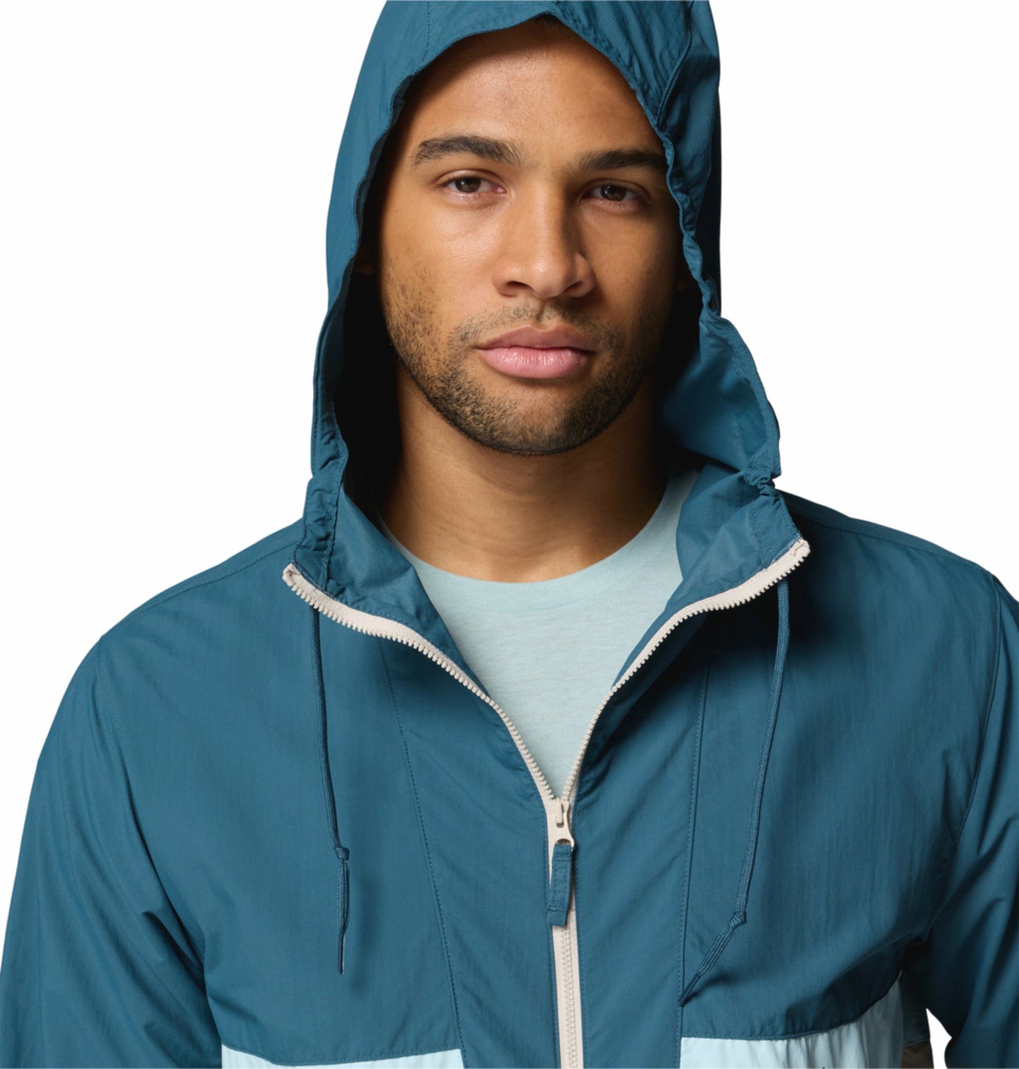 Columbia Men Blue Omni-Shade Spire Valley Windbreaker