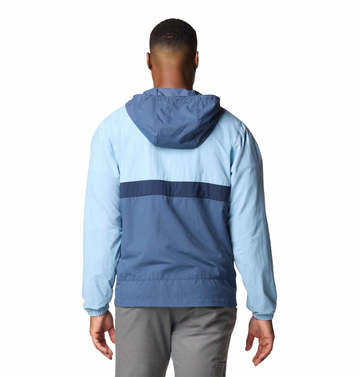 Columbia Mens Blue Omni-Shield Spire Valley Hooded Wind and Water Resistant Jacket