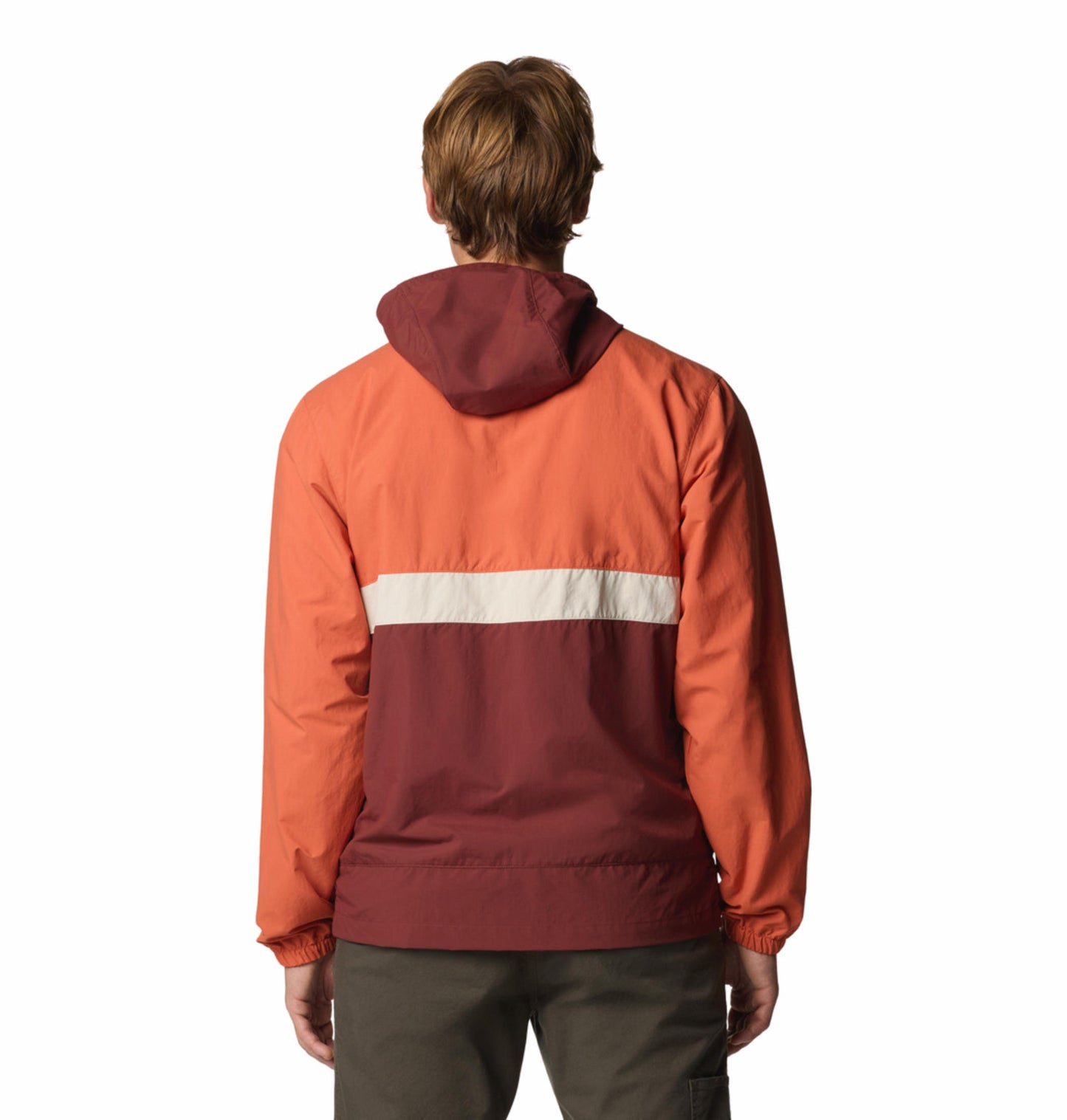 Columbia Mens Maroon Omni-Shield Spire Valley Hooded Wind and Water Resistant Jacket