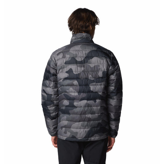 Columbia Men Black Omni-Heat Reflective Powder Lite II Printed Jacket
