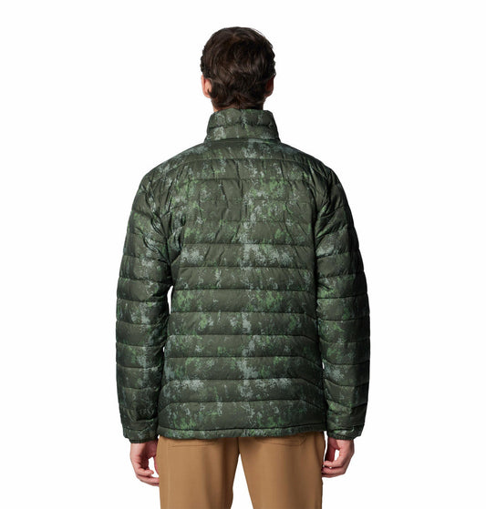 Columbia Mens Green Powder Lite II Printed Jacket