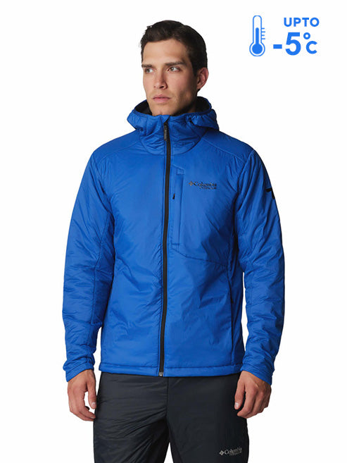 Columbia Men Blue Omni-Shield Silver Leaf Stretch Down Jacket