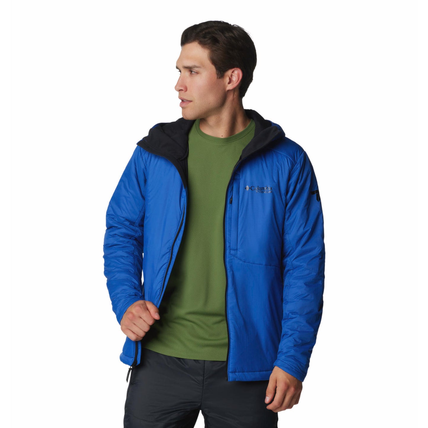 Columbia Mens Blue Silver Leaf Stretch Insulated II Jacket