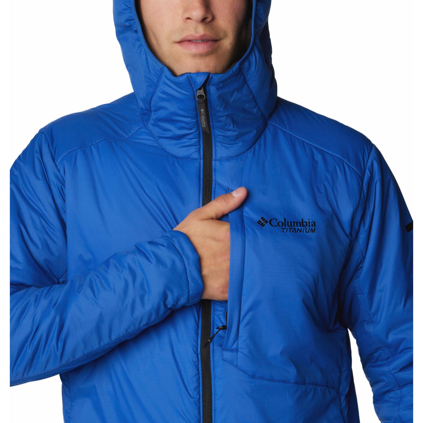Columbia Mens Blue Silver Leaf Stretch Insulated II Jacket