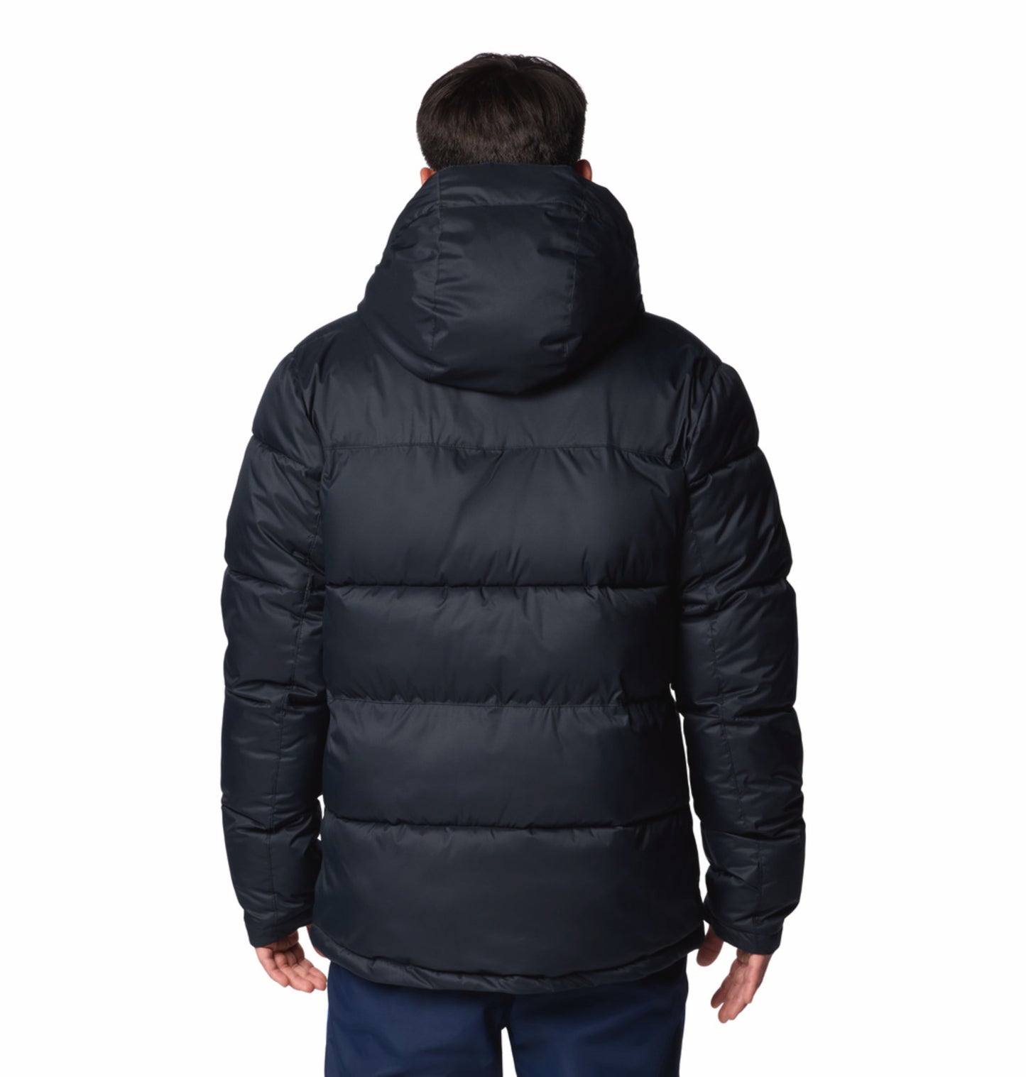 Columbia Men Black Omni-Heat Reflective Slope Style Hooded Down Jacket