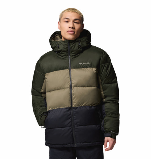 Columbia Men Green Omni-Heat Reflective Slope Style Hooded Down Jacket