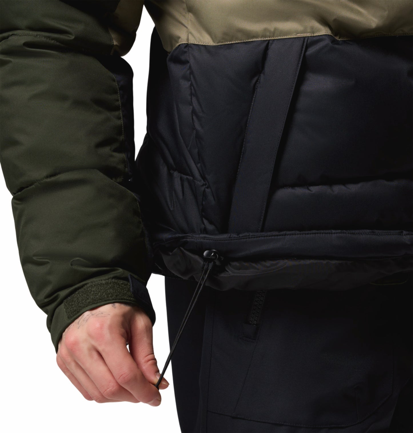 Columbia Men Green Omni-Heat Reflective Slope Style Hooded Down Jacket