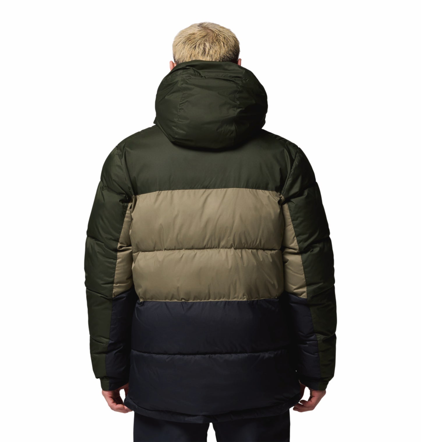 Columbia Men Green Omni-Heat Reflective Slope Style Hooded Down Jacket