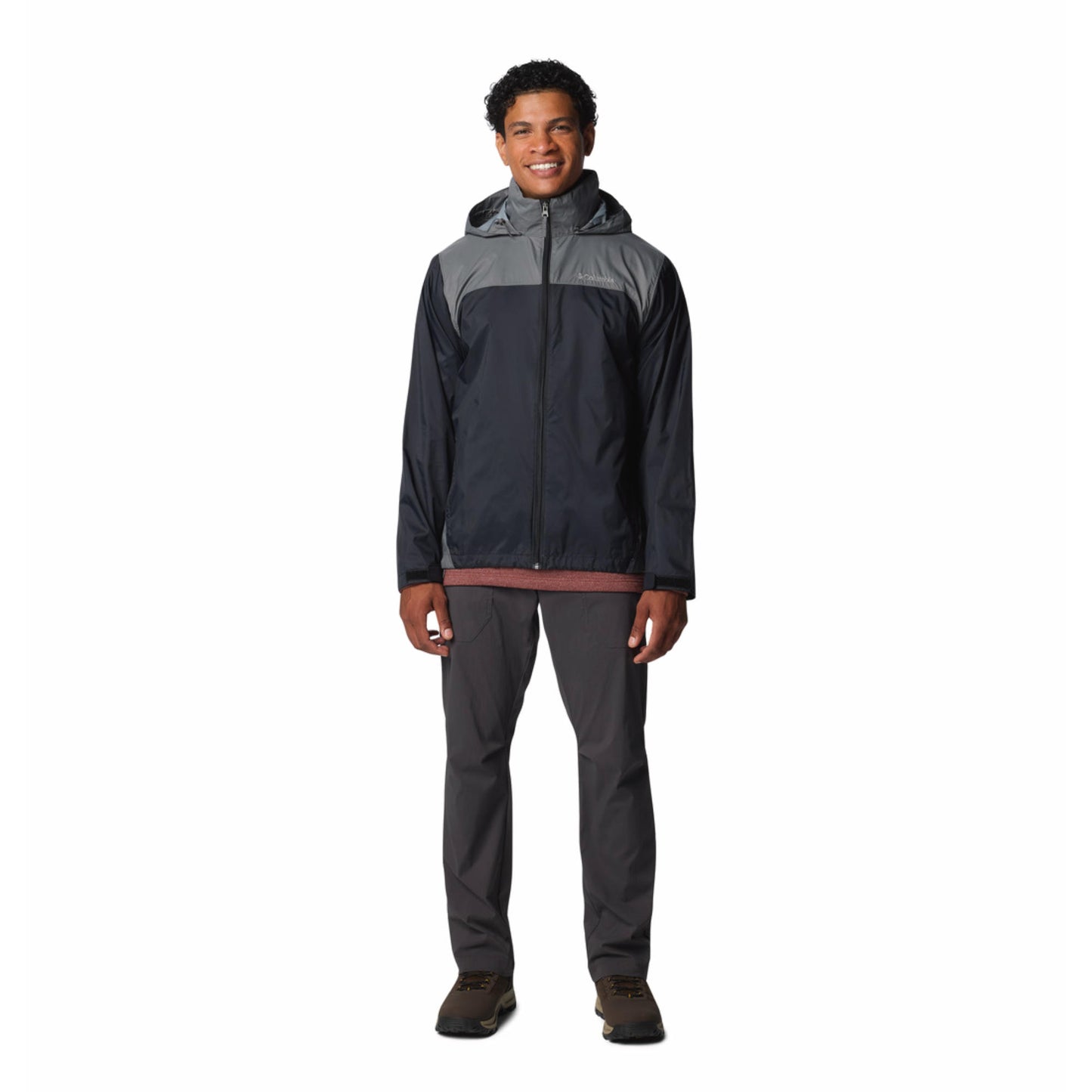 Columbia Men Grey Glennaker Lake II Rain Waterproof Rain Jacket