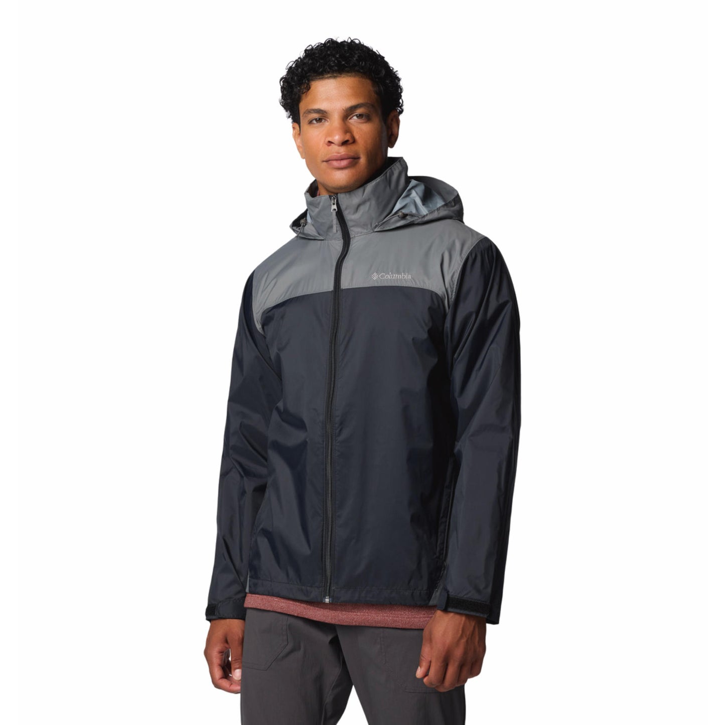 Columbia Men Grey Glennaker Lake II Rain Waterproof Rain Jacket