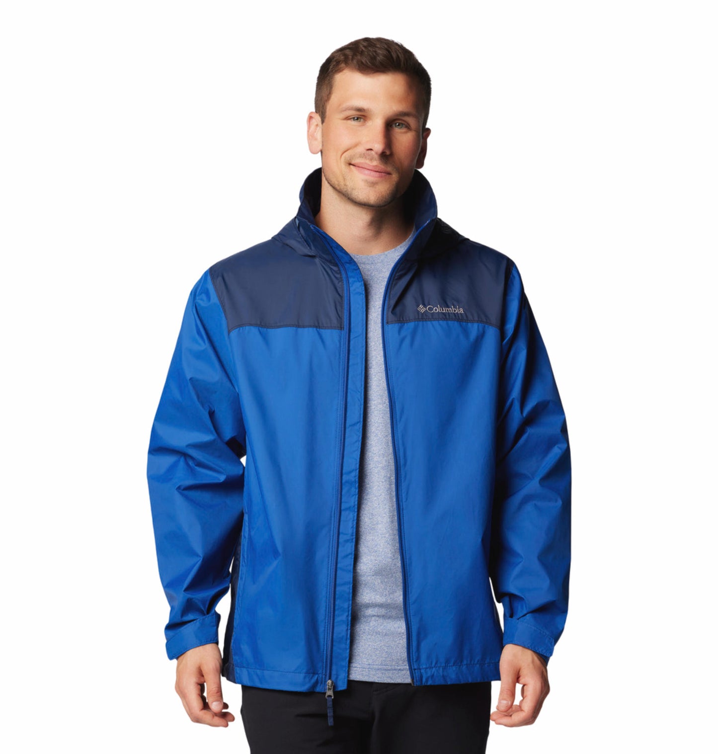 Columbia Mens Navy Blue Glennaker Lake II Rain Jacket