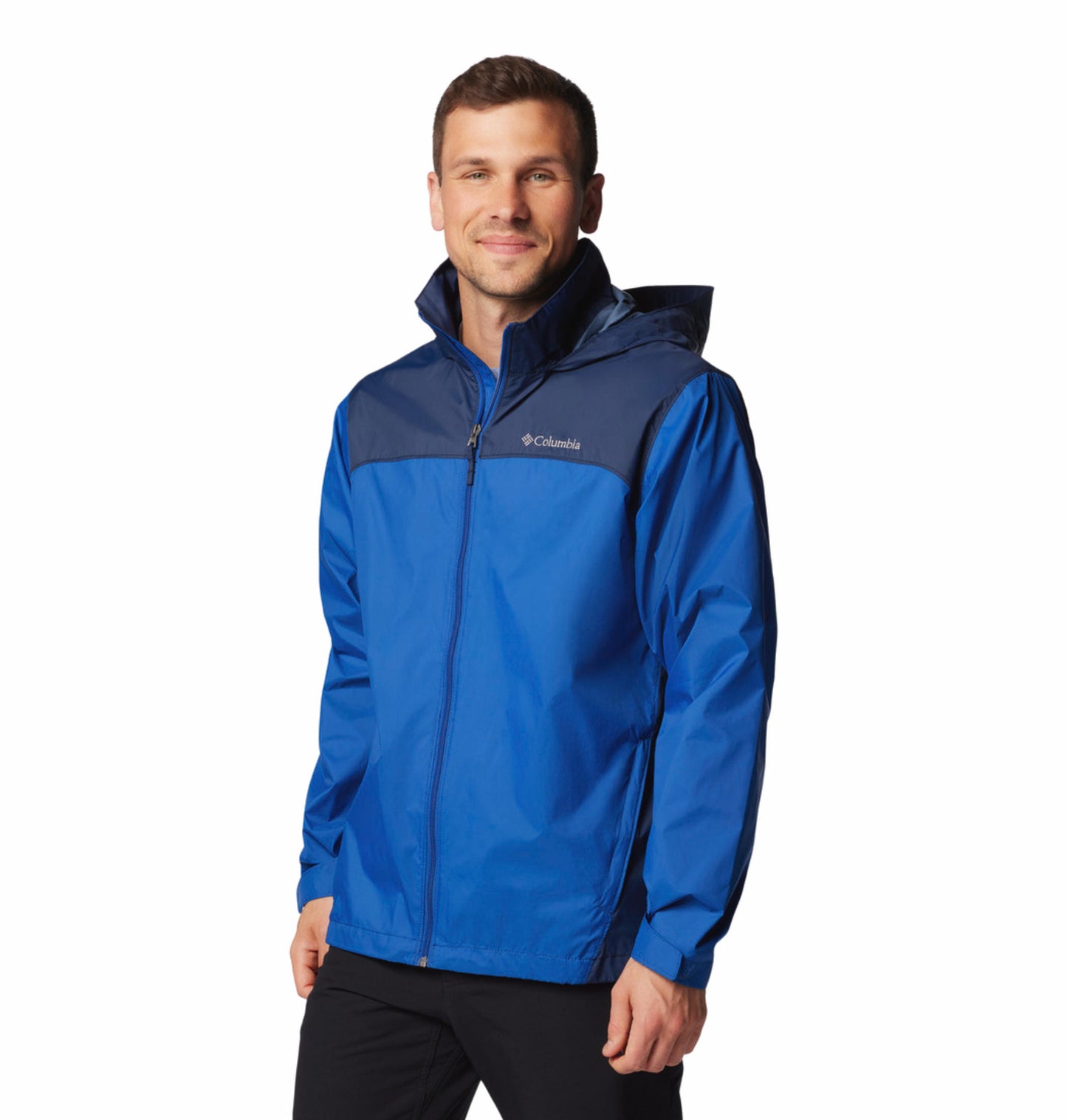 Columbia Mens Navy Blue Glennaker Lake II Rain Jacket